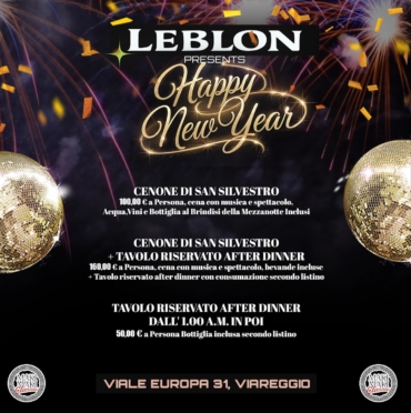 Capodanno Viareggio Leblon 2026